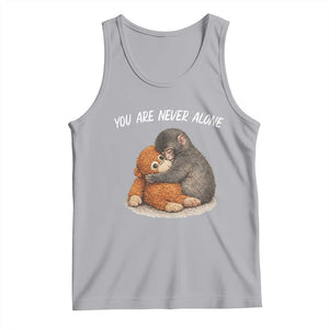 Punch Monkey Tank Top You Are Never Alone Brave TS14 Athletic Heather Print Your Wear