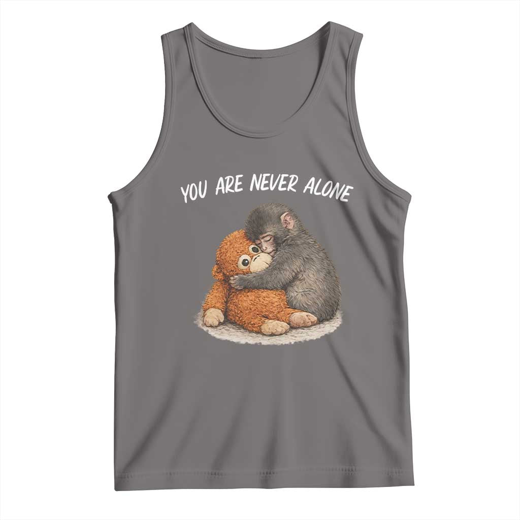 Punch Monkey Tank Top You Are Never Alone Brave TS14 Deep Heather Print Your Wear