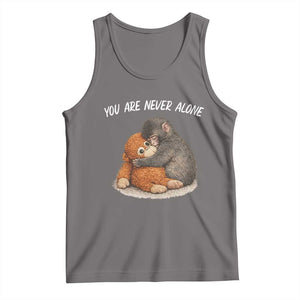 Punch Monkey Tank Top You Are Never Alone Brave TS14 Deep Heather Print Your Wear