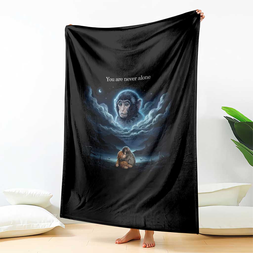 Baby Monkey Punch Throw Blanket You Are Never Alone Brave TS14 Print Your Wear