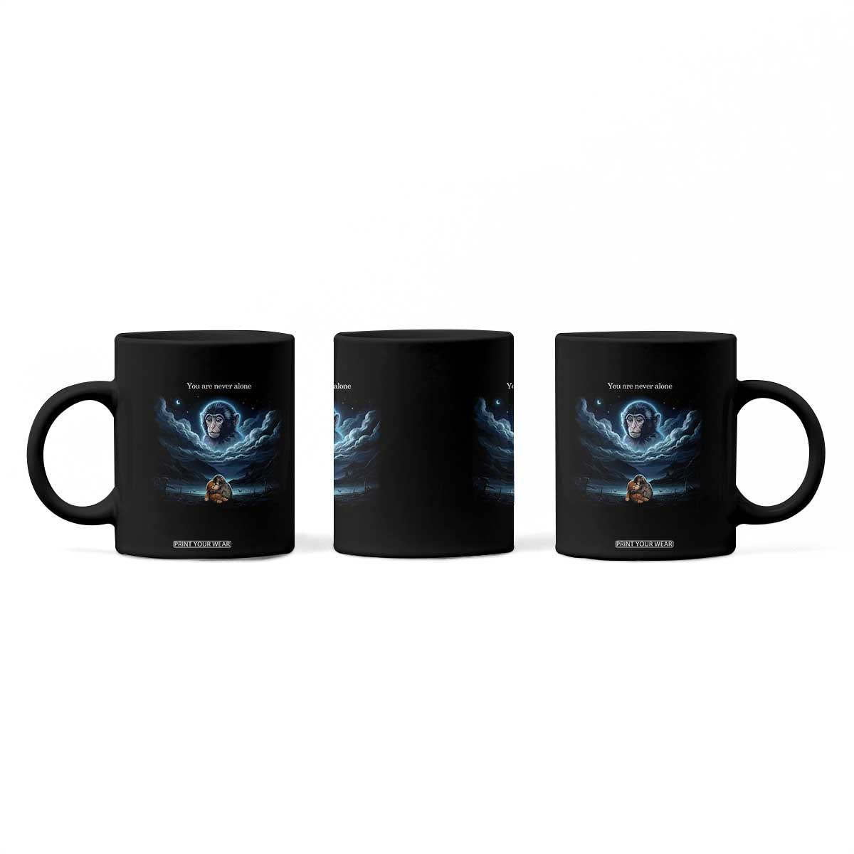 Baby Monkey Punch Coffee Mug You Are Never Alone Brave TS14 Print Your Wear