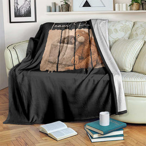 Team Punch Throw Blanket Baby Monkey And Plush Toy Viral TS14 Print Your Wear
