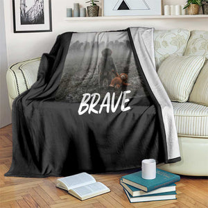 Sad Punch Monkey Throw Blanket Ultimately I Have To Be Brave TS14 Print Your Wear