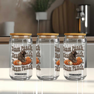 Team Punch Monkey Glass Can Baby Monkey And Plush Toy Viral TS14 Print Your Wear
