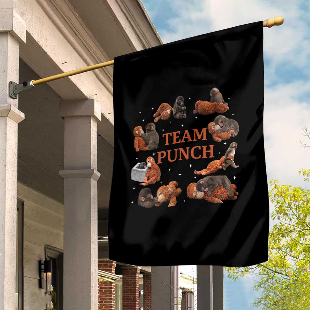 Team Punch Monkey Garden Flag Viral Baby Monkey Meme TS14 Print Your Wear