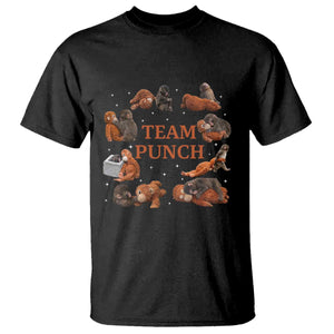 Team Punch Monkey T Shirt Viral Baby Monkey Meme TS14 Black Print Your Wear
