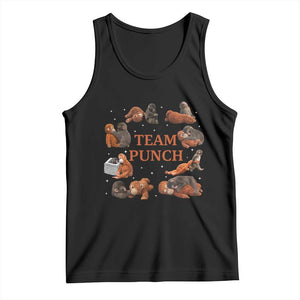 Team Punch Monkey Tank Top Viral Baby Monkey Meme TS14 Black Print Your Wear