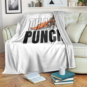 Team Punch Monkey Throw Blanket Viral Trend Baby Monkey Meme TS14 Print Your Wear