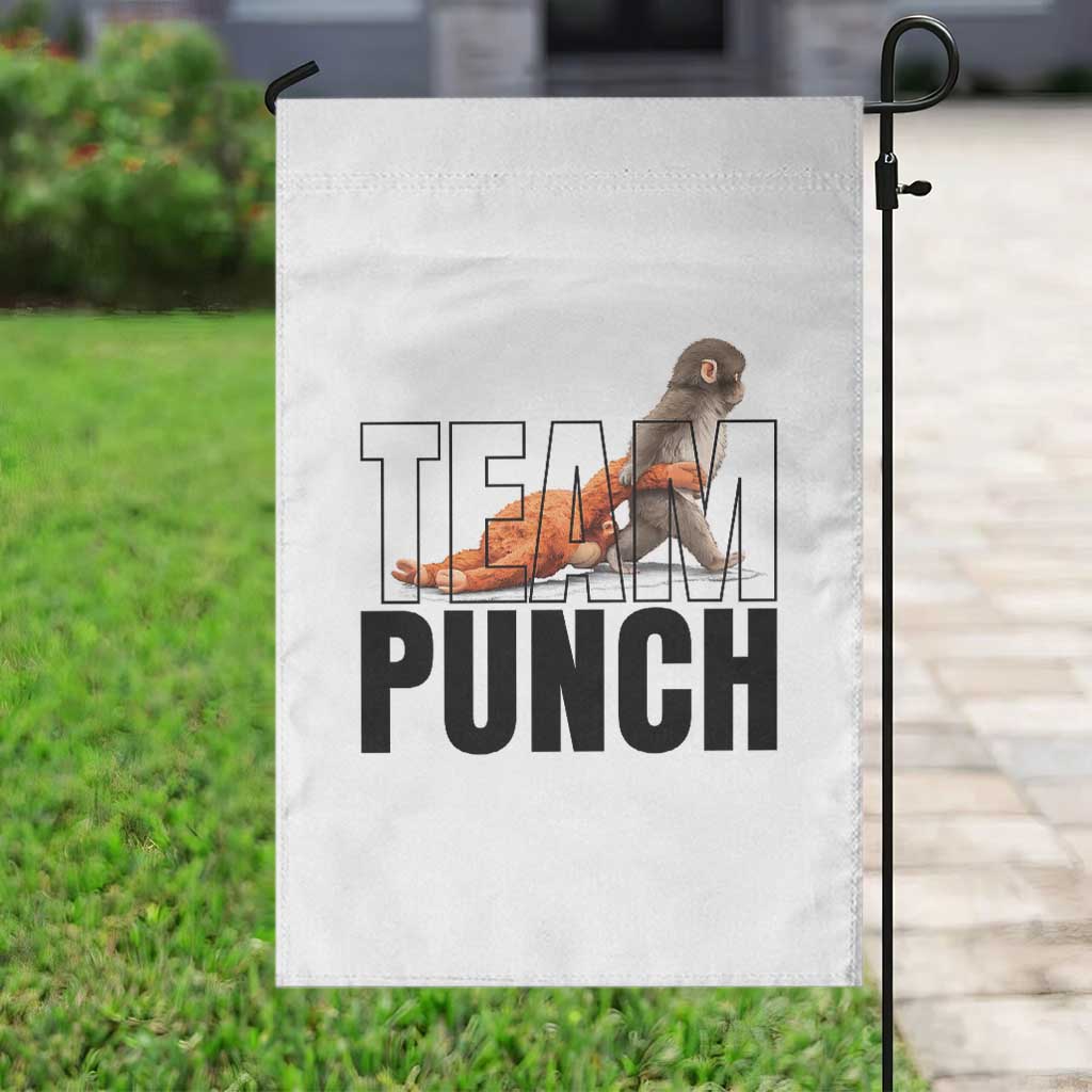 Team Punch Monkey Garden Flag Viral Trend Baby Monkey Meme TS14 Print Your Wear