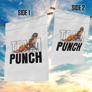 Team Punch Monkey Garden Flag Viral Trend Baby Monkey Meme TS14 Print Your Wear