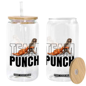 Team Punch Monkey Glass Can Viral Trend Baby Monkey Meme TS14 Print Your Wear