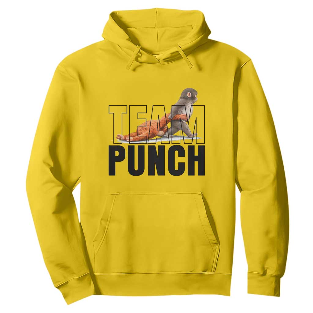 Team Punch Monkey Hoodie Viral Trend Baby Monkey Meme TS14 Daisy Print Your Wear