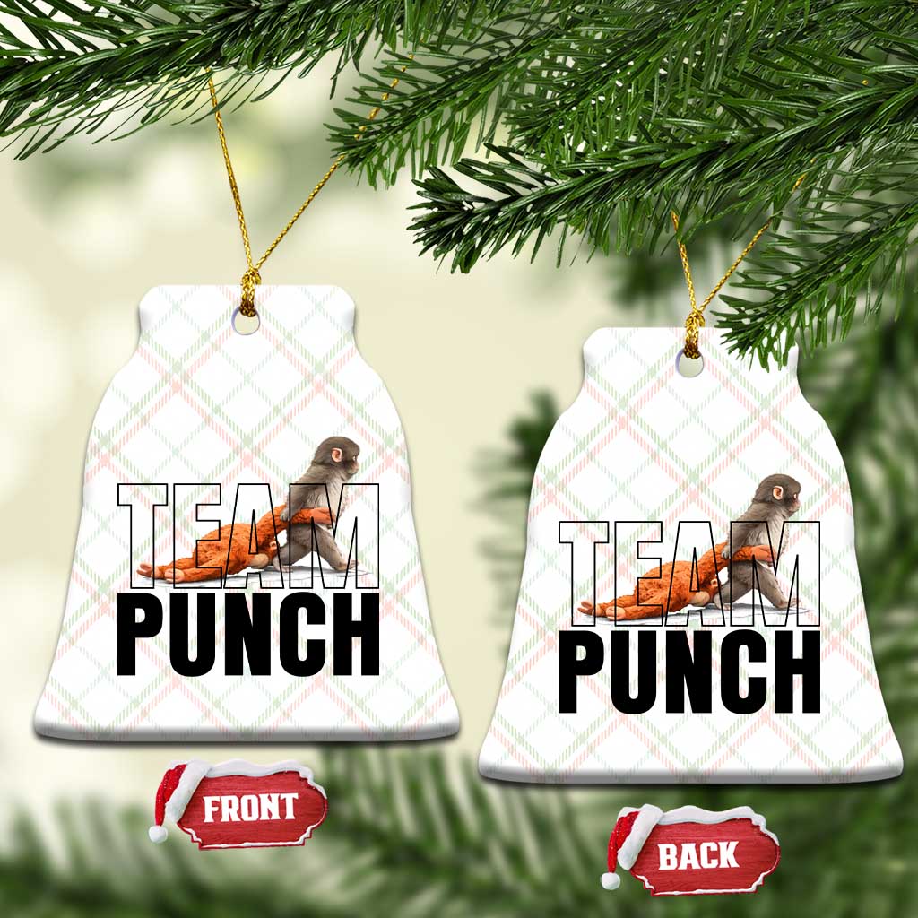 Team Punch Monkey Ceramic Ornament Viral Trend Baby Monkey Meme TS14 Print Your Wear