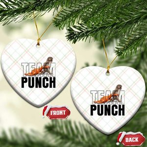 Team Punch Monkey Ceramic Ornament Viral Trend Baby Monkey Meme TS14 Print Your Wear