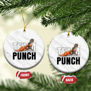 Team Punch Monkey Ceramic Ornament Viral Trend Baby Monkey Meme TS14 1pc White Marble Print Your Wear