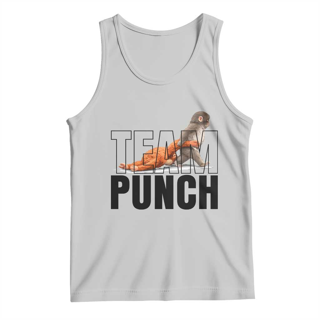 Team Punch Monkey Tank Top Viral Trend Baby Monkey Meme TS14 Ash Print Your Wear