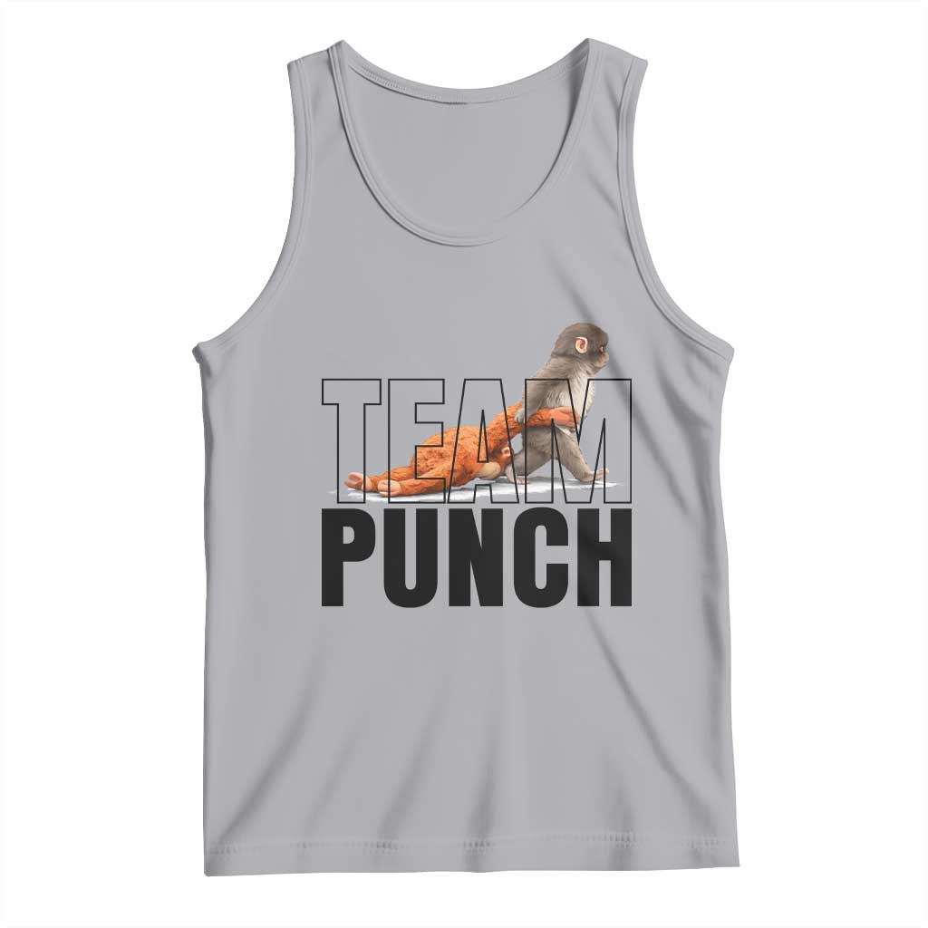Team Punch Monkey Tank Top Viral Trend Baby Monkey Meme TS14 Athletic Heather Print Your Wear