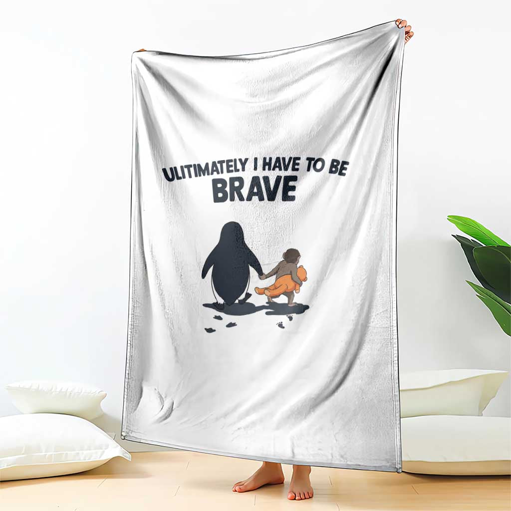 Punch Monkey And Nihilist Penguin Viral Throw Blanket Ultimately I Have To Be Brave TS14 Print Your Wear