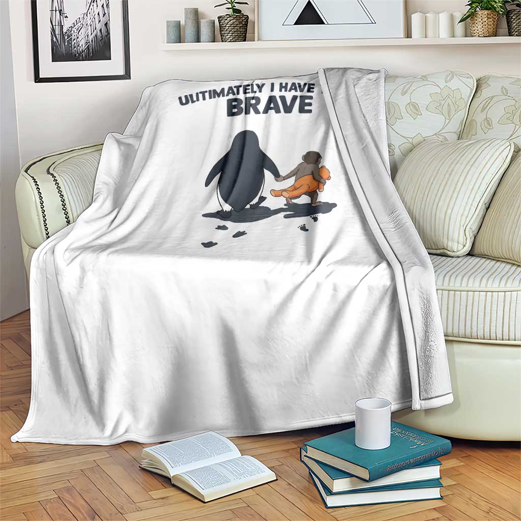 Punch Monkey And Nihilist Penguin Viral Throw Blanket Ultimately I Have To Be Brave TS14 Print Your Wear