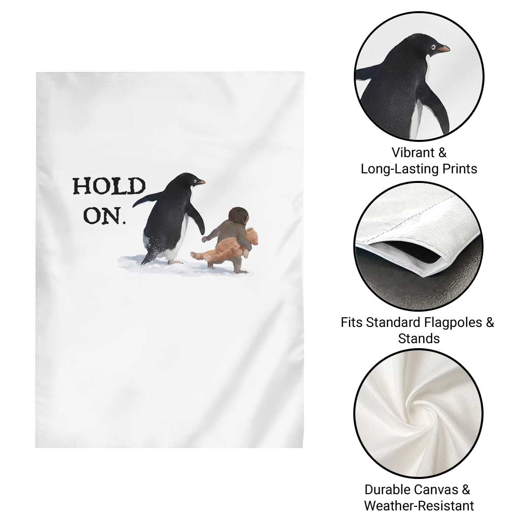Baby Monkey Punch Viral Trend Garden Flag Hold On TS14 Print Your Wear