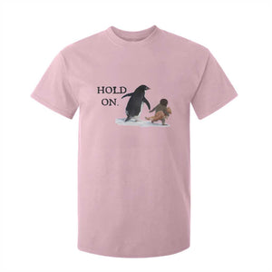 Baby Monkey Punch Viral Trend T Shirt For Kid Hold On TS14 Light Pink Print Your Wear