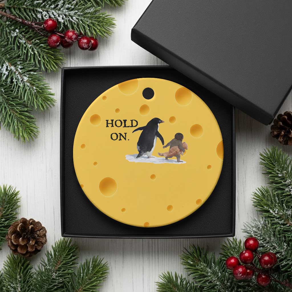 Baby Monkey Punch Viral Trend Ceramic Ornament Hold On TS14 1pc Yellow Cheese Print Your Wear