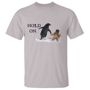 Baby Monkey Punch Viral Trend T Shirt Hold On TS14 Ice Gray Print Your Wear