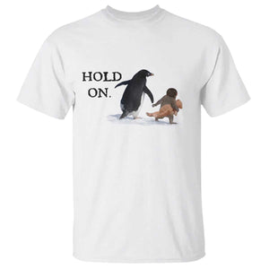 Baby Monkey Punch Viral Trend T Shirt Hold On TS14 White Print Your Wear