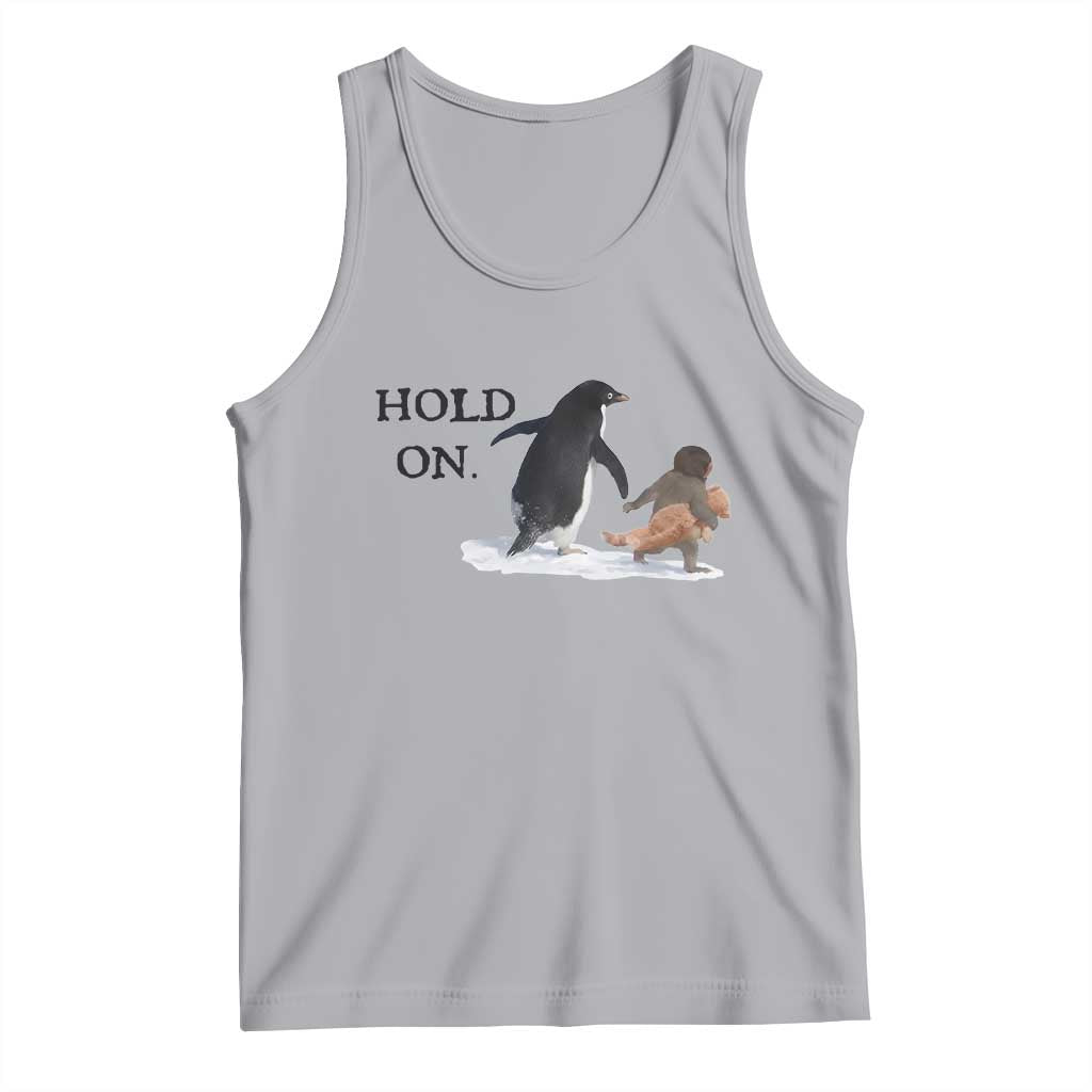 Baby Monkey Punch Viral Trend Tank Top Hold On TS14 Athletic Heather Print Your Wear