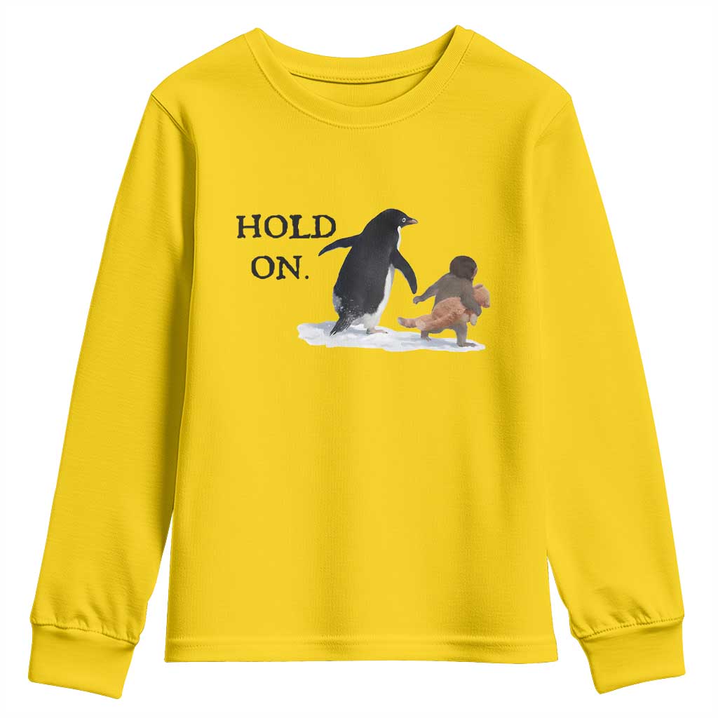 Baby Monkey Punch Viral Trend Youth Sweatshirt Hold On TS14 Daisy Print Your Wear