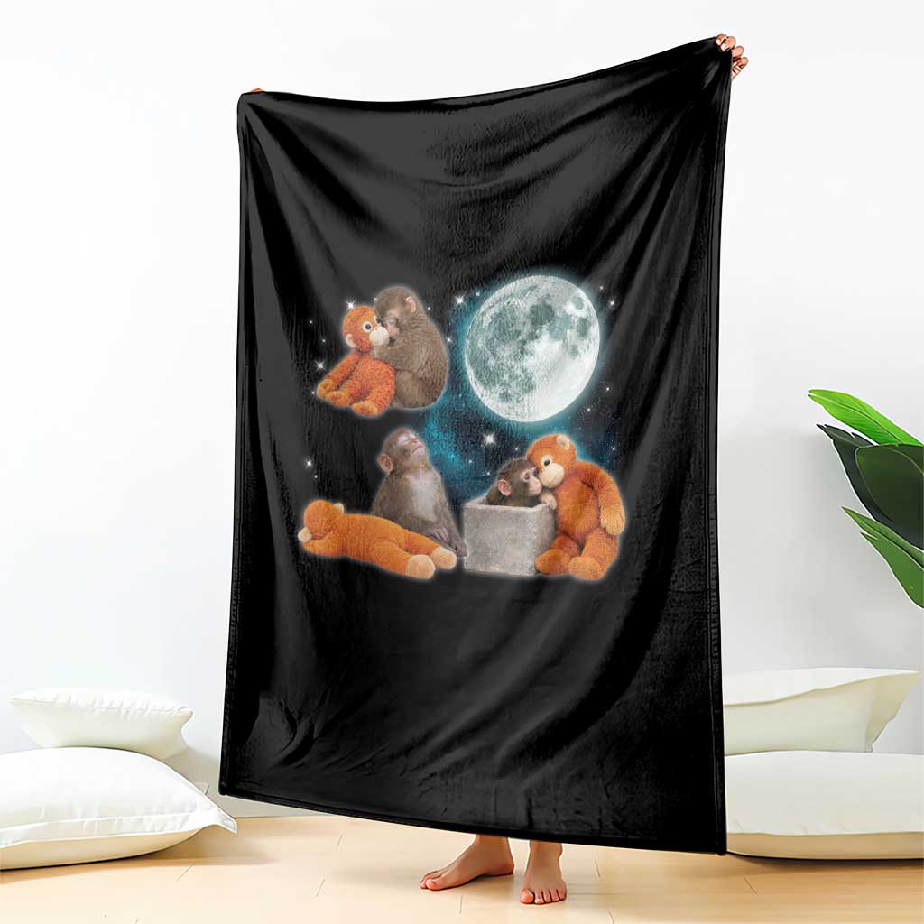 Baby Monkey Punch Throw Blanket Team Punch Monkey Viral Trend TS14 Print Your Wear