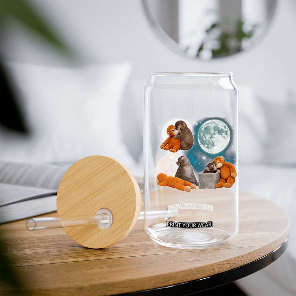 Baby Monkey Punch Glass Can Team Punch Monkey Viral Trend TS14 Print Your Wear