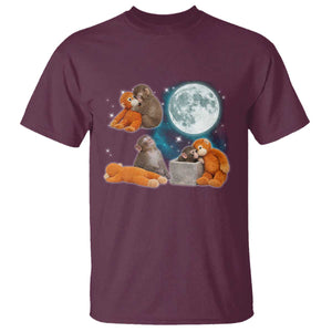 Baby Monkey Punch T Shirt Team Punch Monkey Viral Trend TS14 Maroon Print Your Wear
