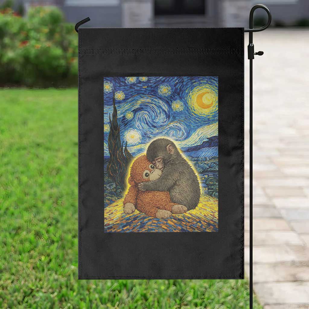 Punch Monkey Starry Night Viral Trend Garden Flag TS14 Print Your Wear
