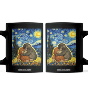 Punch Monkey Starry Night Viral Trend Coffee Mug TS14 Black Print Your Wear