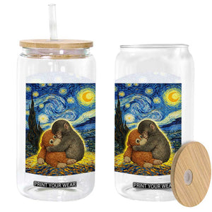 Punch Monkey Starry Night Viral Trend Glass Can TS14 Print Your Wear