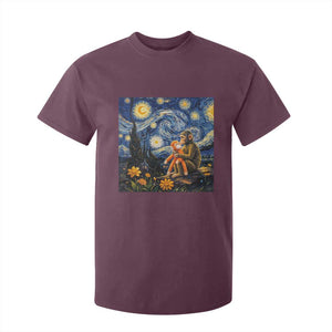 Baby Monkey Punch Starry Night Viral Trend T Shirt For Kid TS14 Maroon Print Your Wear