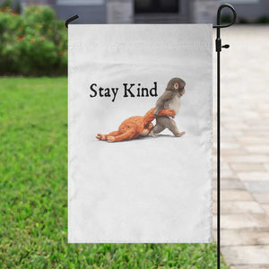 Punch The Monkey Meme Garden Flag Stay Kind TS14 Print Your Wear