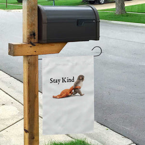 Punch The Monkey Meme Garden Flag Stay Kind TS14 Print Your Wear