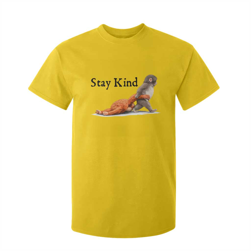 Punch The Monkey Meme T Shirt For Kid Stay Kind TS14 Daisy Print Your Wear