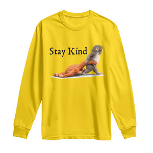 Punch The Monkey Meme Long Sleeve Shirt Stay Kind TS14 Daisy Print Your Wear