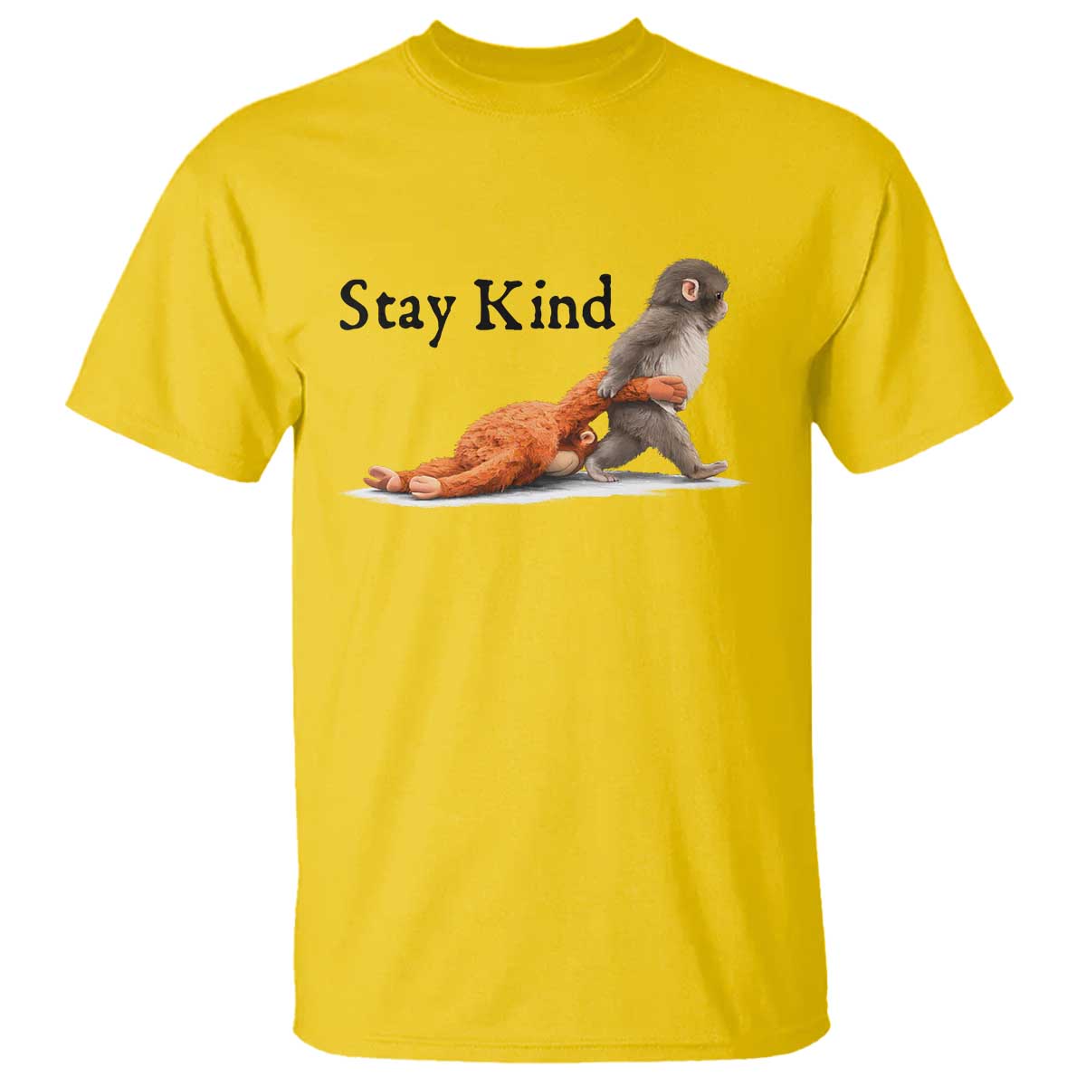 Punch The Monkey Meme T Shirt Stay Kind TS14 Daisy Print Your Wear