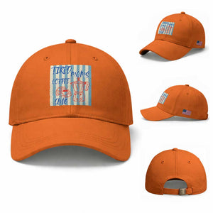 Tired Moms Coffee Club Baseball Cap Funny Mommy Mama Coffee Lover TS14 Baseball Cap Universal Fit Orange Print Your Wear