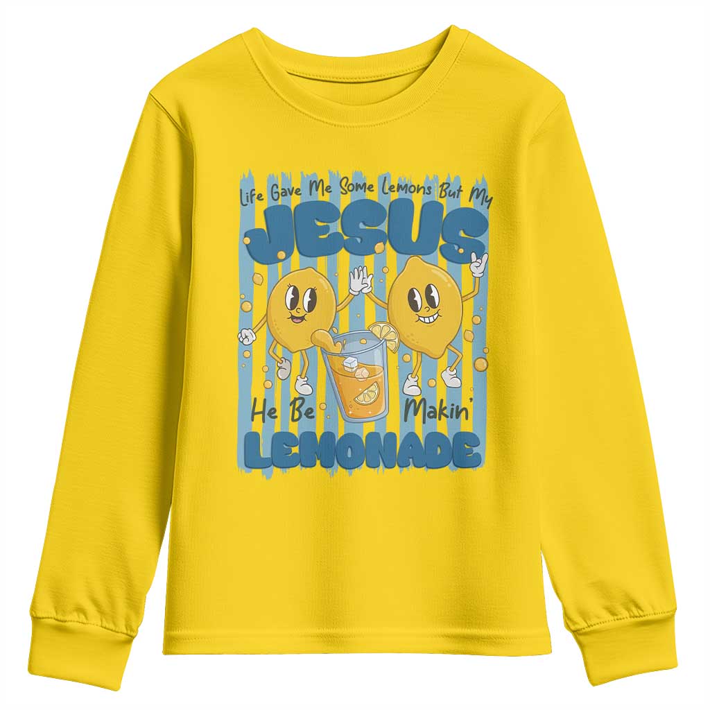 Jesus Lemonade Youth Sweatshirt Life Gave Me Some Lemons TS14 Daisy Print Your Wear