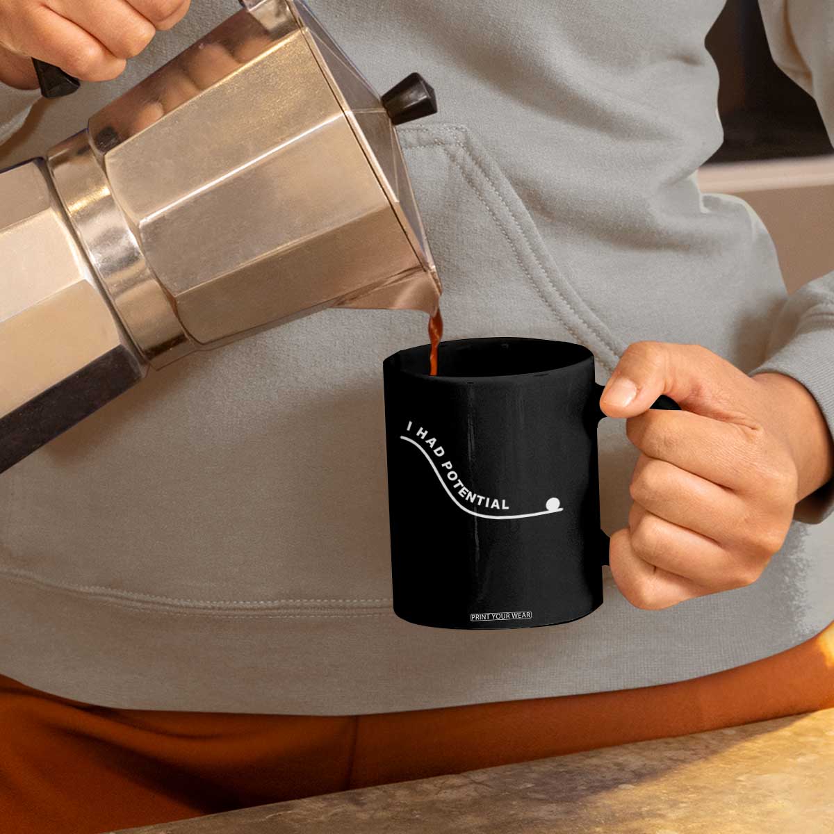 I Had Potential Coffee Mug Funny Sci-Fi Book Lover TS14 Print Your Wear