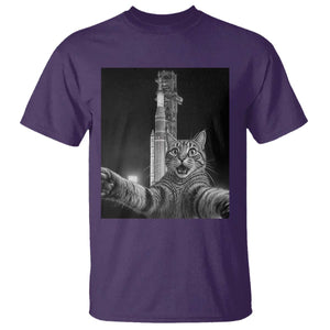 Funny Cat Selfie Lunar Mission 2026 T Shirt TS14 Purple Print Your Wear