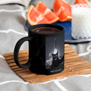 Funny Black Cat Selfie Coffee Mug Back To The Moon Mission 2026 TS14 Print Your Wear