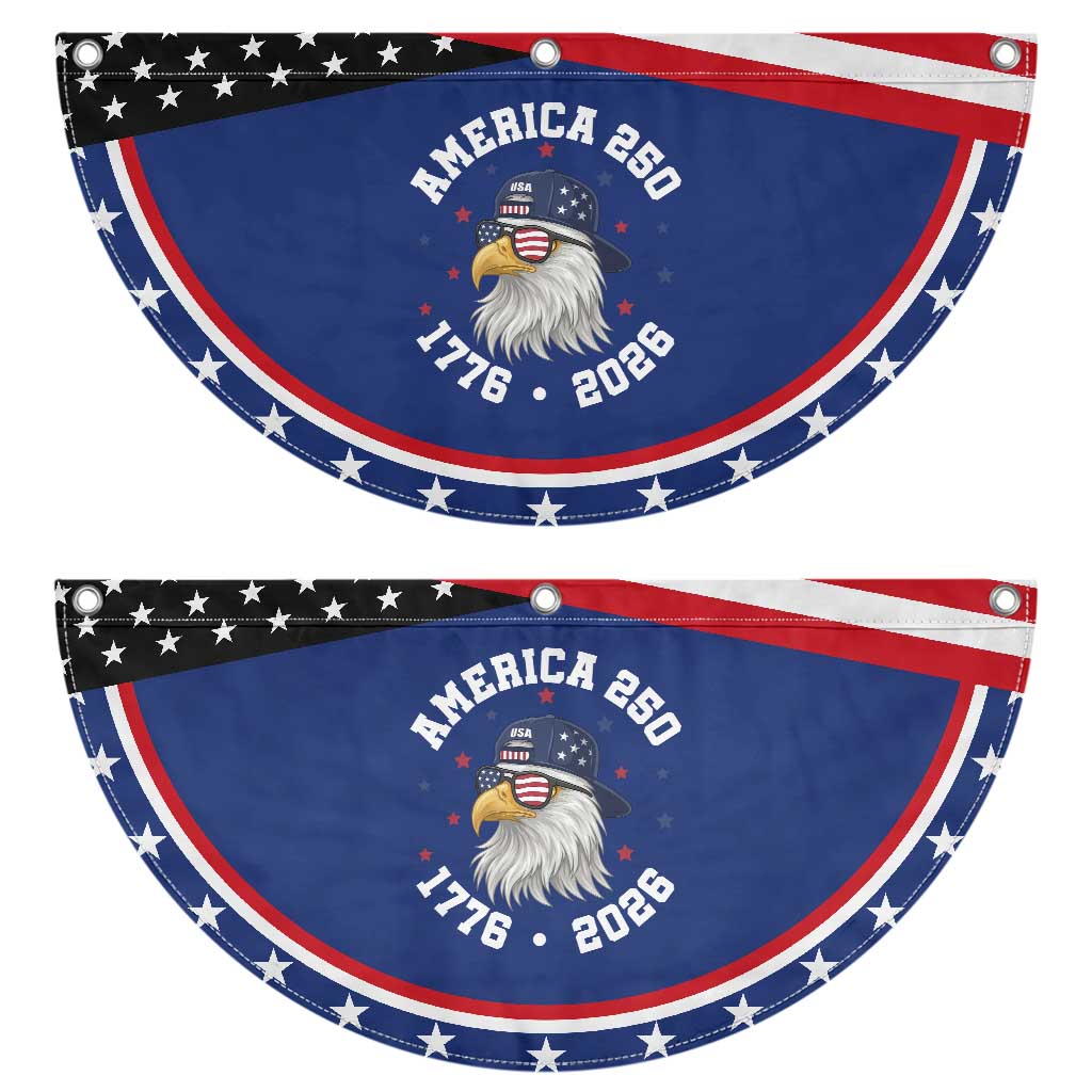 250 Years American Anniversary Patriotic Fan Flag Bald Eagle Fourth of July TS14 2pcs pack Classic Navy Print Your Wear