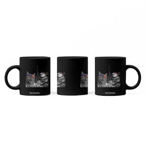 Funny Cat Selfie 4th of July Coffee Mug Patriotic Eagle American Flag Gift TS14 Print Your Wear