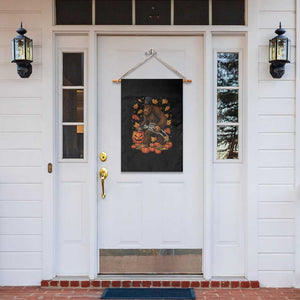 Funny Bigfoot Skeleton Garden Flag Thanksgiving Day Sasquatch Pilgrim TS14 Print Your Wear